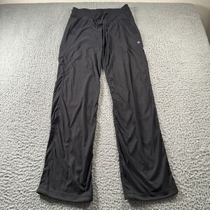 Lululemon Pants Womens 4 Black Drawstring Waist Wide Leg Yoga Pants Athletic